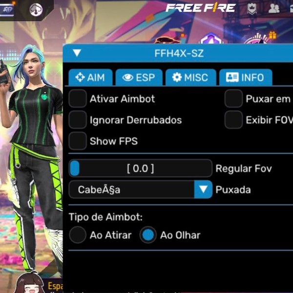 HACKERS FREEFIRE PAINEL E MOD FREE