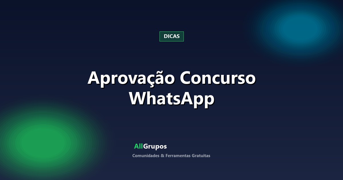 Concurso 2026: Desvende a Aprovação com WhatsApp 4.0 – O Mapa Secreto da Educação Digital no Brasil!