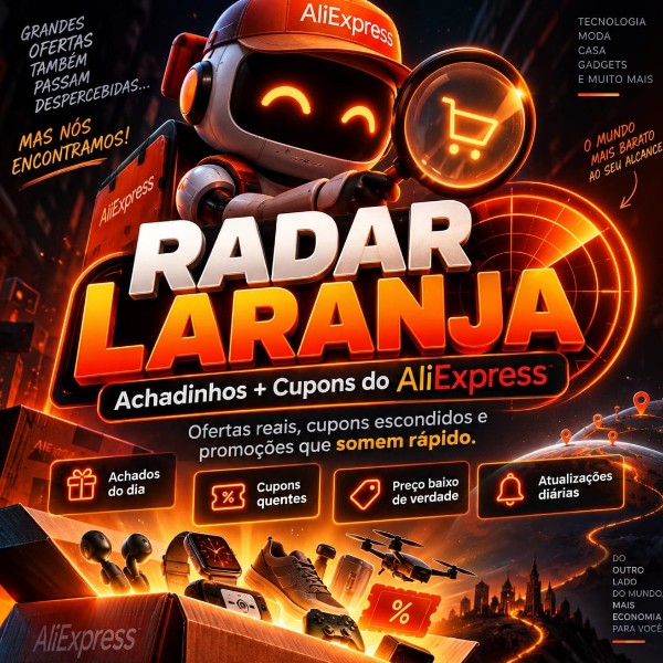 Radar Laranja Achadinhos Aliexpress