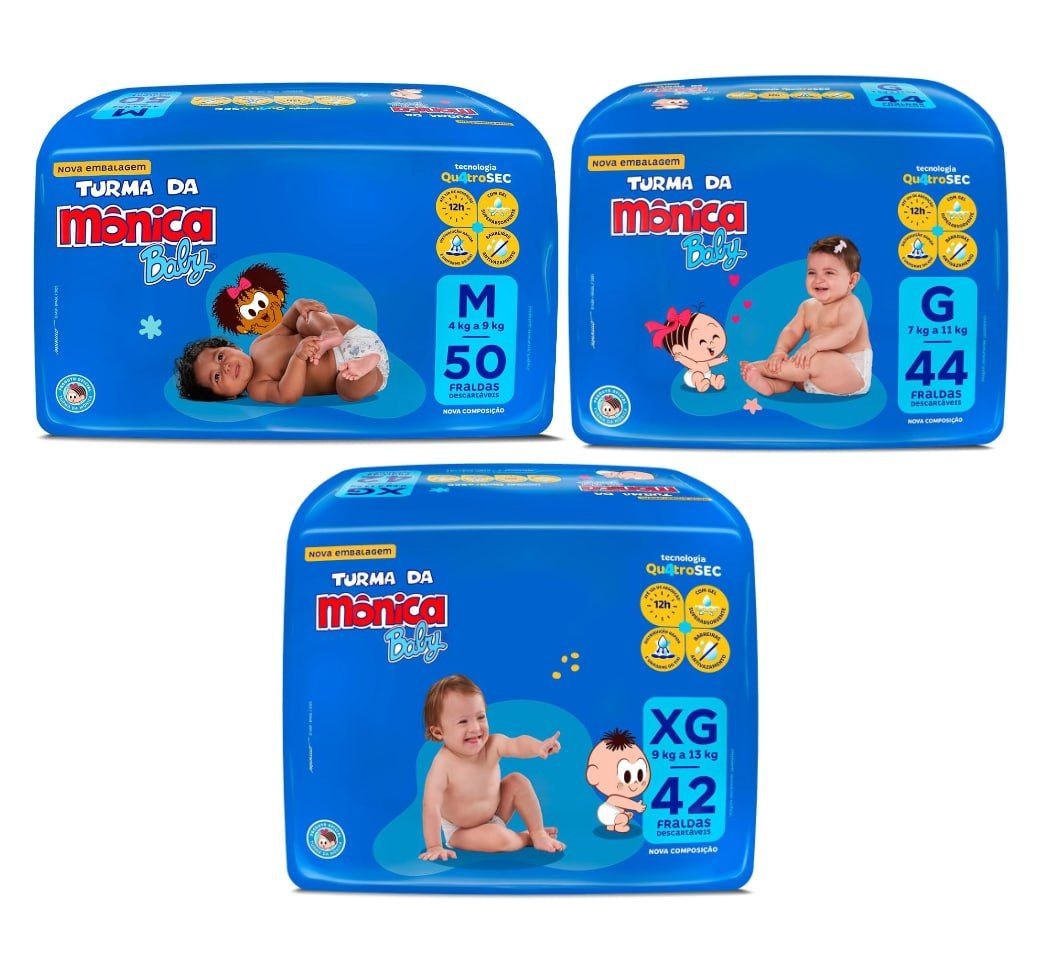 Fralda Turma da Mônica Baby