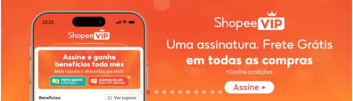 👑 1 MÊS GRÁTIS DE SHOPEE VIP!