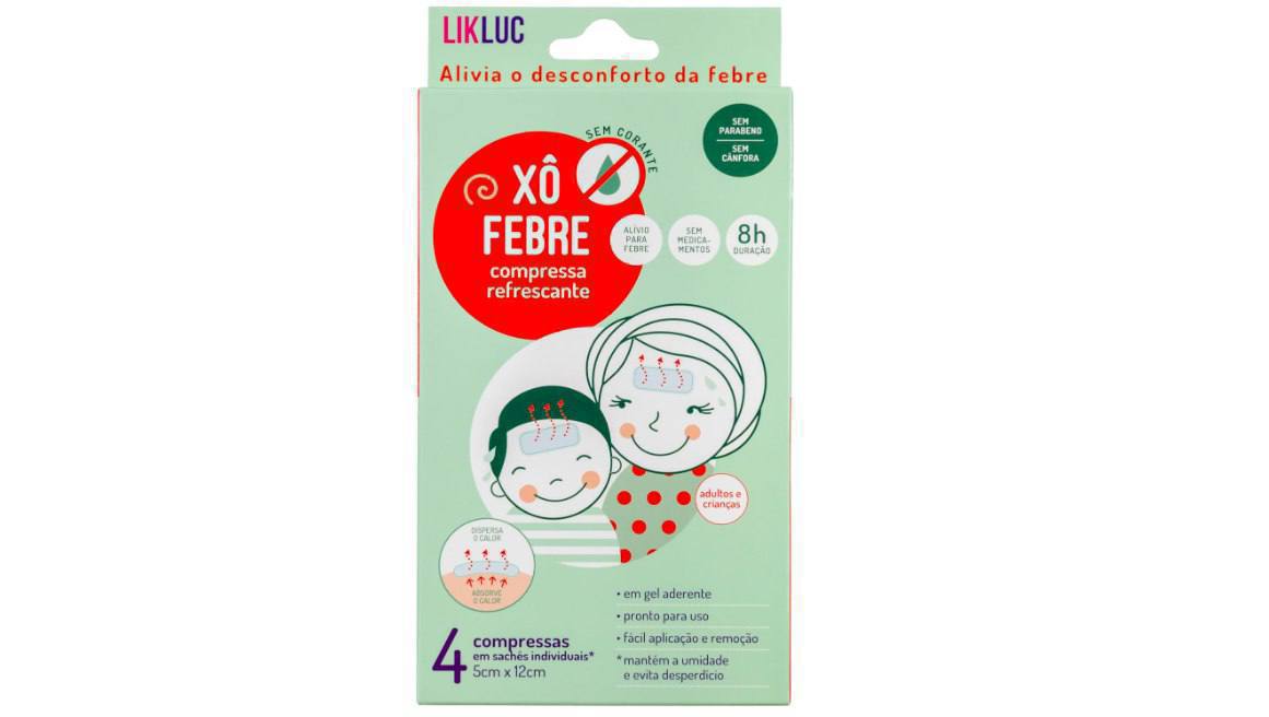 🫧 Likluc Xô Febre - compressas refrescantes para alivio da febre, Azul Oceano, Tamanho Ún