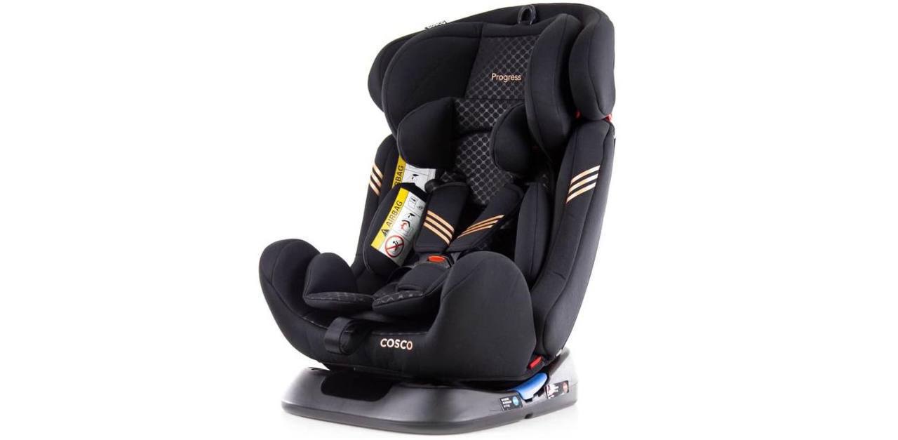 🫧 Cosco Kids, Cadeirinha Progress, 0 a 36kg, Preto Bronze