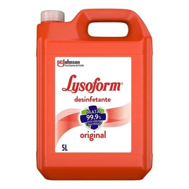 🛍️ Desinfetante 5l Lysoform Líquido Original Desinfetante Casa Para Limpeza Pesada