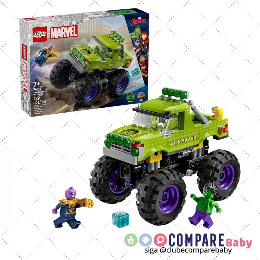 😍 LEGO Super Heroes Marvel O Caminhão do Hulk vs. Thanos 76312