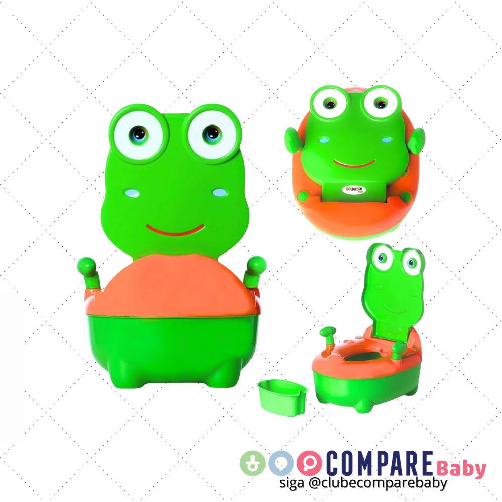 😍 Replay Kids Troninho Penico Infantil Musical Sapinho Verde
