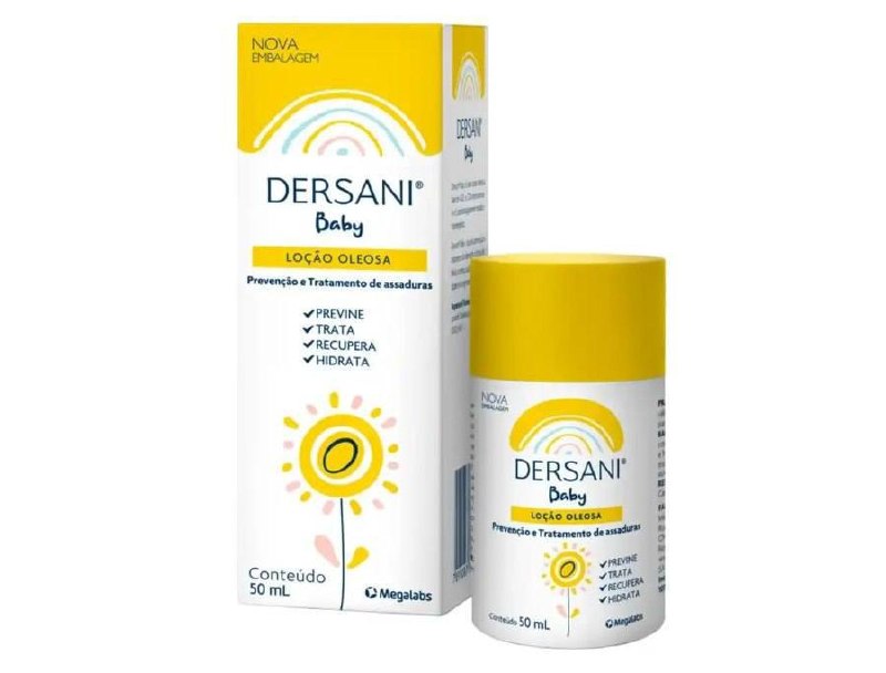 🫧 Loção Dersani Baby Prevenção E Tratamento De Assaduras 50ml