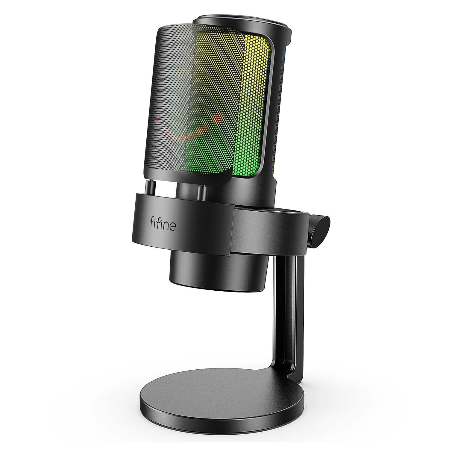 Microfone Gamer Fifine A8 USB RGB