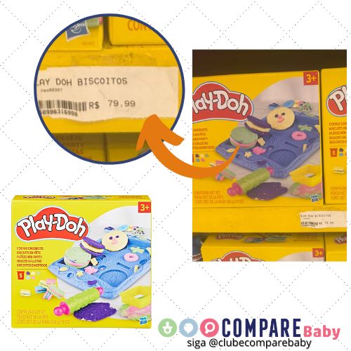 😍 Conjunto Massinha Play-doh Biscoitos Divertidos Play-doh Conunto Massinha Play-doh Bisc