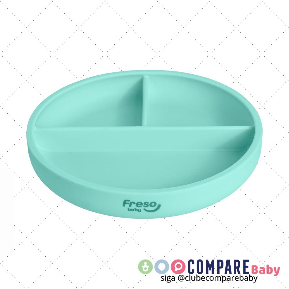 😍 Freso Baby Prato Alimentação Bebê Introdução Alimentar Blw Bliss Silicone Atóxico Livre
