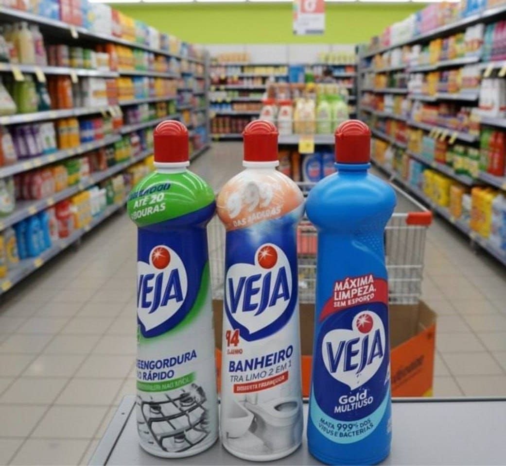 Kit Veja - 1 Limpador Multiuso Original 500ml + 1 Limpador Cozinha Desengordurante Limão 5