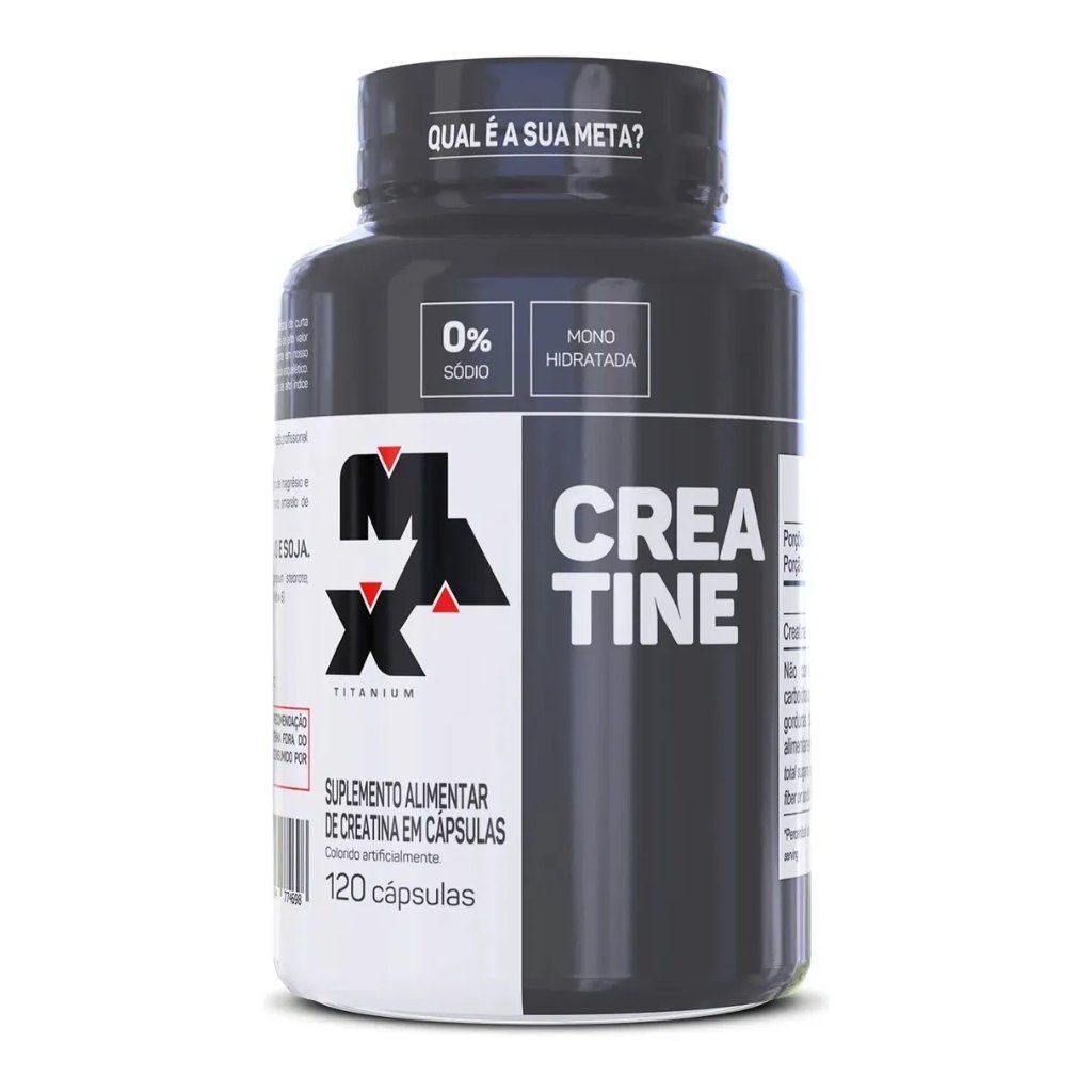 Suplemento Em Cápsulas Max Titanium Creatina Pote 120 Caps