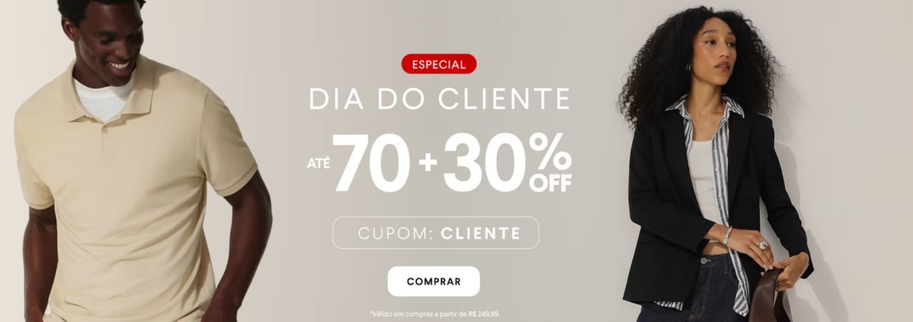 🚨🔥 DIA DO CLIENTE NA RIACHUELO!