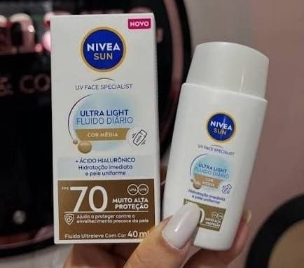 NIVEA SUN Protetor Solar Facial Fluido UV Face Specialist Invisible FPS 70 40ml, Muito Alt