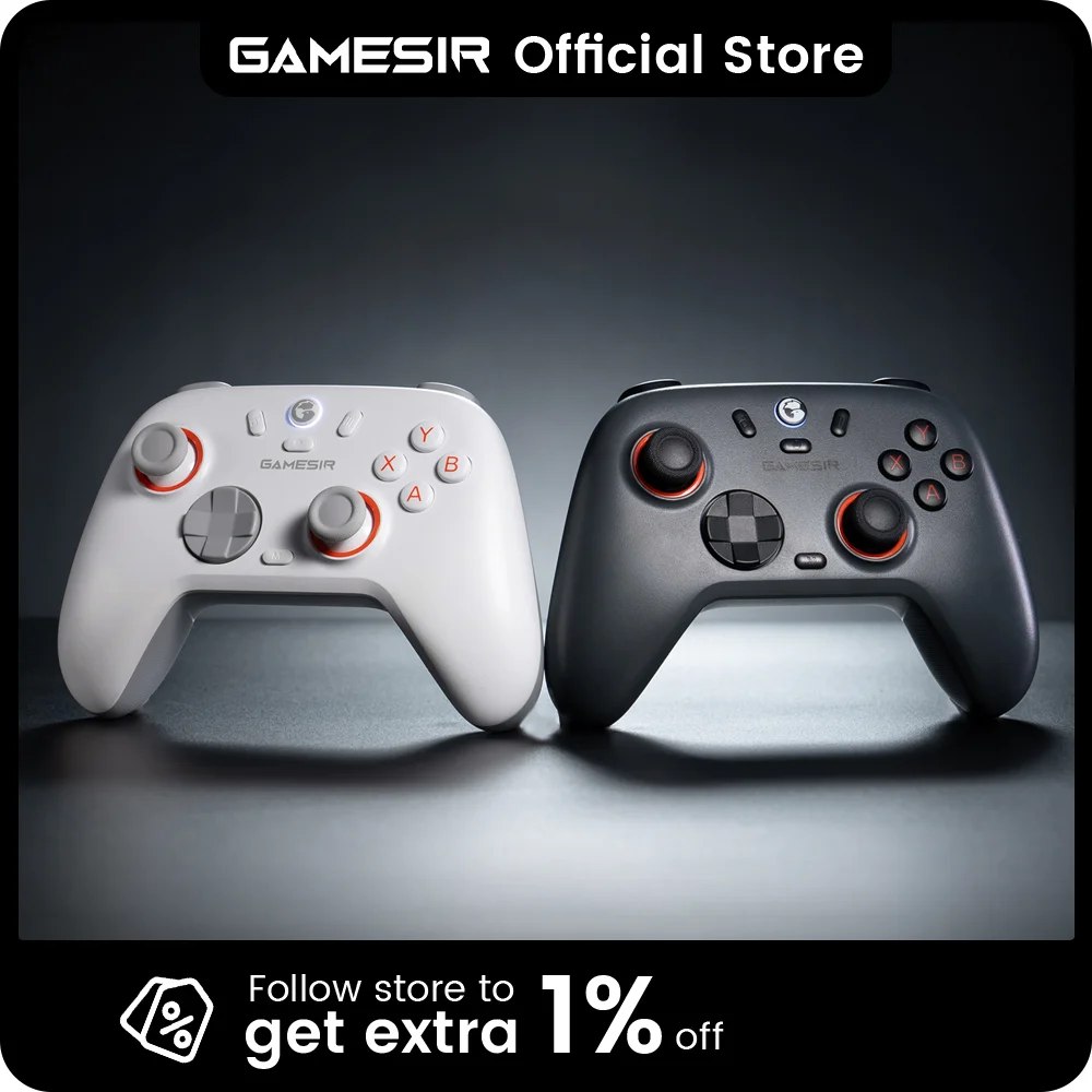 GameSir Nova Lite 2 Controle Bluetooth Sem Fio | Joysticks Hall Effect
