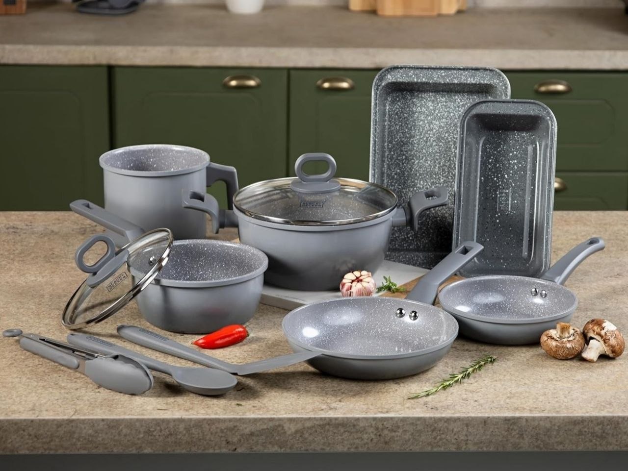 EXCLUSIVO PARA ASSINANTES PRIME BLACK+DECKER JOGO DE PANELAS 10 PEÇAS CERAMIC LINE - CORPO