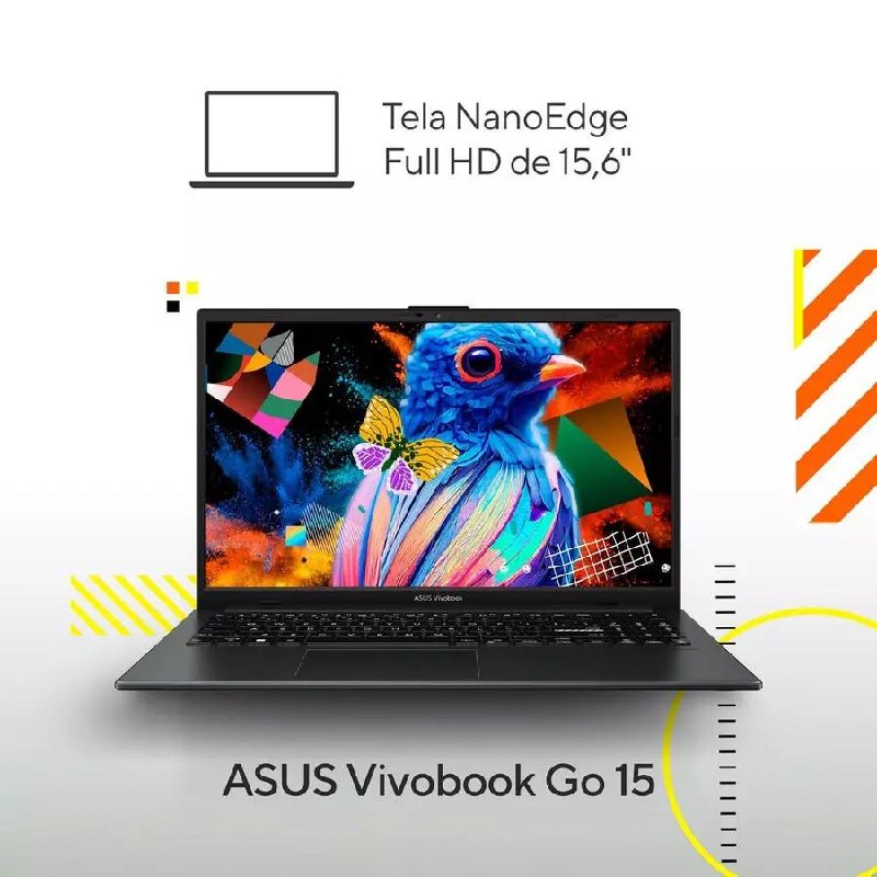 💻 Notebook ASUS Vivobook Go 15 Ryzen 5, 16GB + 512GB SSD