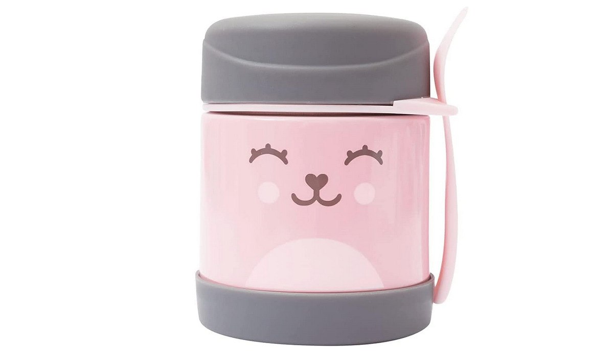 🫧 Buba Pote Termico C/Colher - Gumy Rosa Buba Rosa