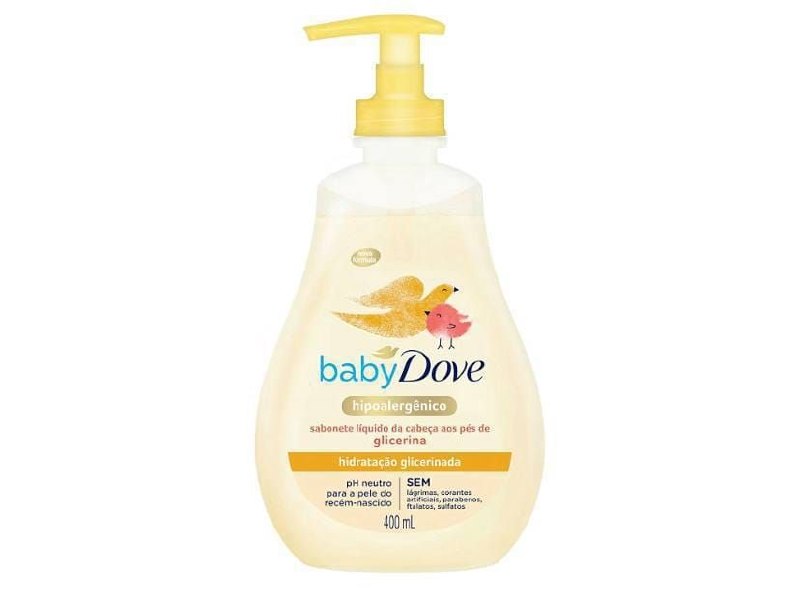 Sabonete Líquido De Glicerina Hidratação Glicerinada Baby Dove 400ml
