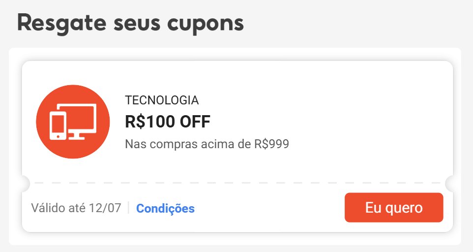 🚨 CUPOM EM TECH DA SHOPEE