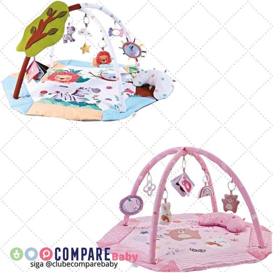 😍 Tapete De Atividades Bebê Cercado 4x1 Interativo Arco Brinquedo Sensorial Holiday Maxi