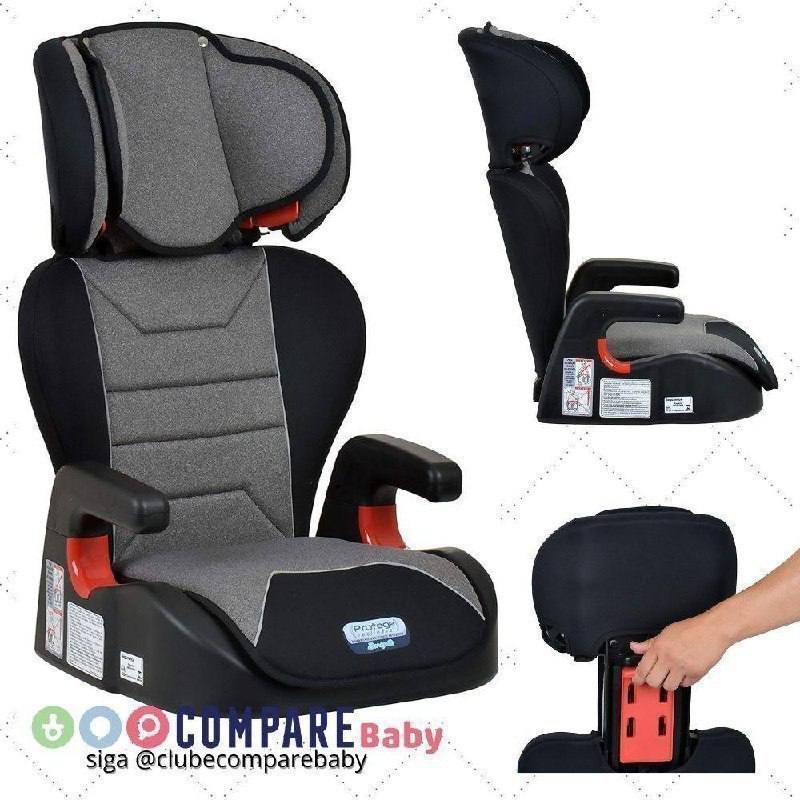 😍 Burigotto Protege Reclinável Cadeira para Auto, Mesclado Cinza, 15-36 kg (Grupos 2 e 3)