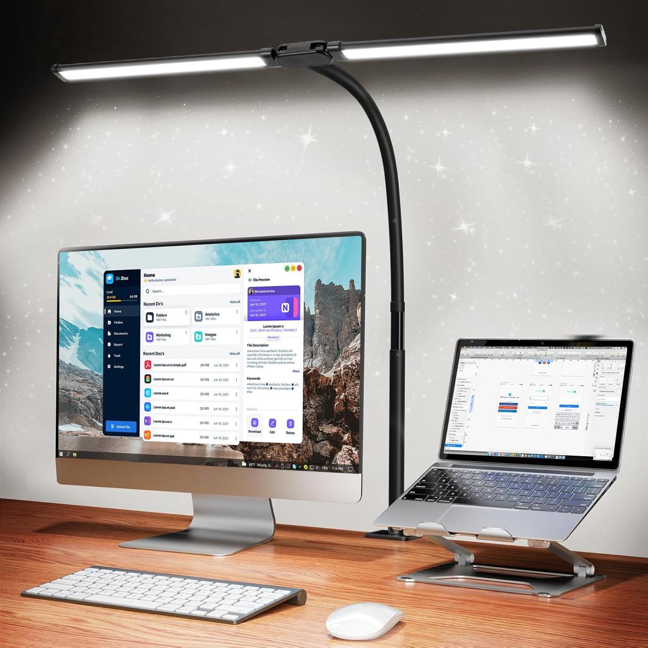 LUZ AJUSTÁVEL PARA ESTUDO E TRABALHO