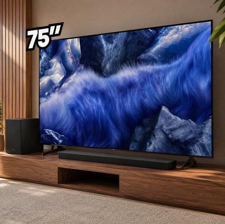 É O COMBO!!EXCLUSIVO PARA ASSINANTES PRIME Samsung Combo Vision AI TV 75" QLED 4K QEF1 + S