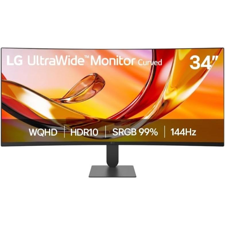 🛍️ Monitor LG UltraWide 34" 34U620B-B WQHD 2K, Curvatura 1800R 144Hz HDR 10