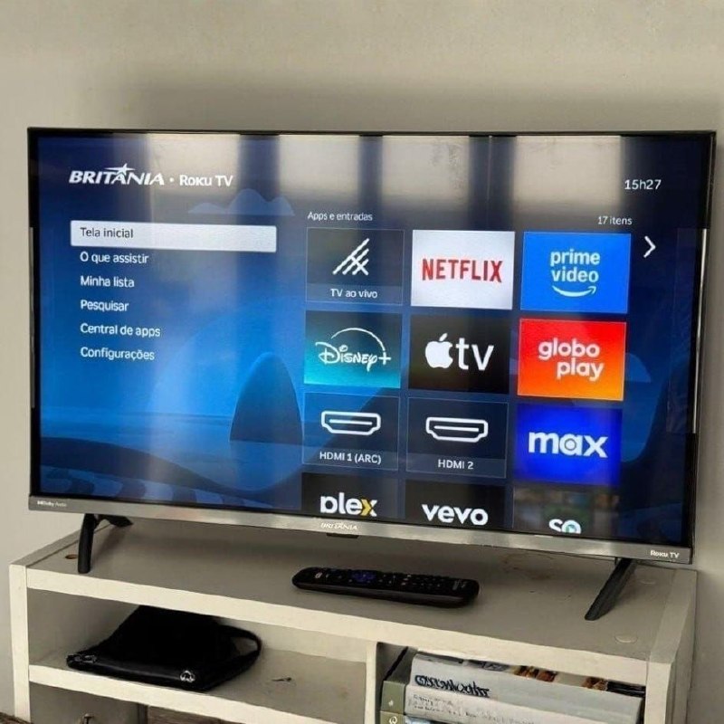Smart Tv 43 Britânia Hdr10 Dolby Áudio Roku Tv B43kra