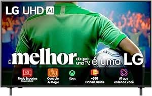 Smart TV 4K 55" LG UHD 55UA85 Processador α7 AI Ger8 4K Super Upscaling Google Cast Alexa