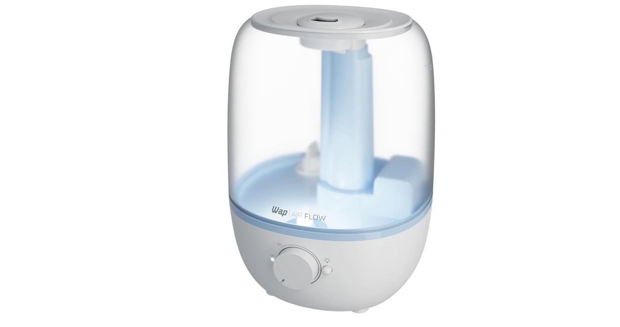 🫧 WAP Umidificador de Ar AIR FLOW U2 com Luminária e Difusor de Aromas, 2,3 Litros, Auton