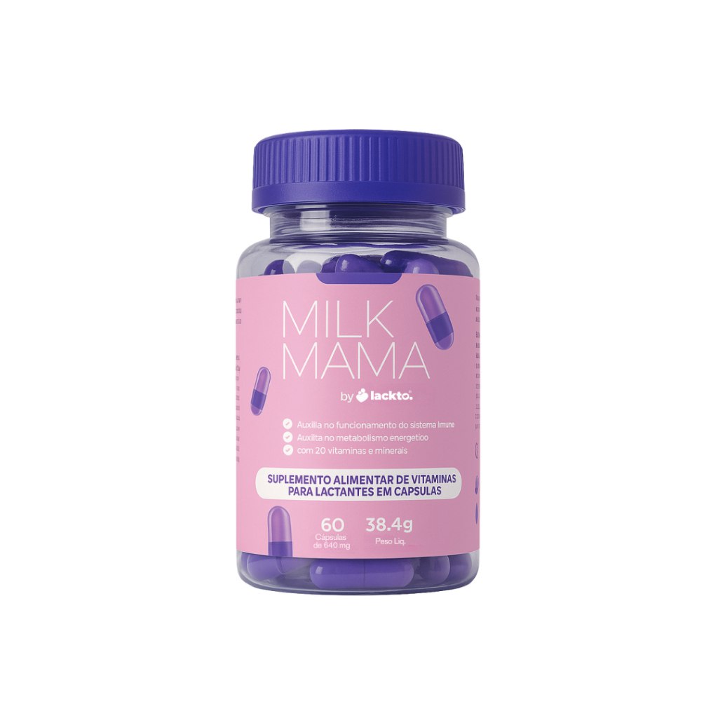 🛍️ Multivitamínico para Gestante, Lactante e Pós-Parto | 60 Cápsulas 20 Nutrientes | Milk