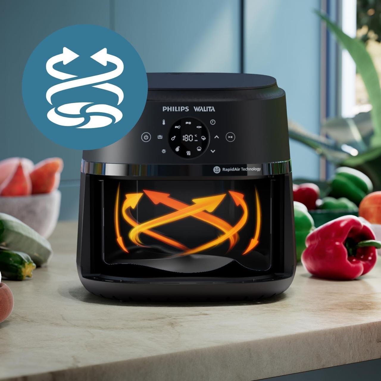 ACOMPANHE O PREPARO SEM ABRIR A AIRFRYER