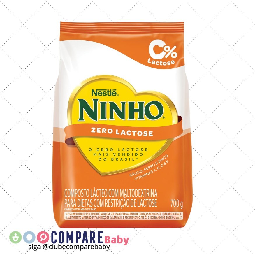 Leite em Pó NINHO Zero Lactose Sachê 700g