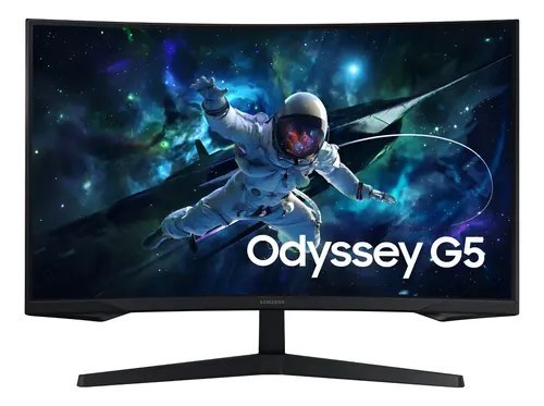 🛍️ Monitor Gamer Samsung Odyssey G5 32 Curvo 165hz 1ms Bivolt Preto
