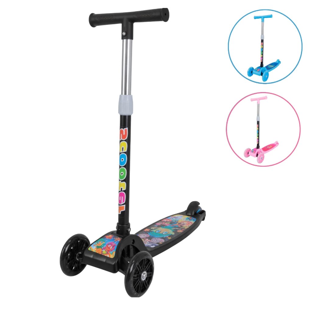 🛴Patinete infantil 3 rodas com led ajustável scooter dobrável menino menina