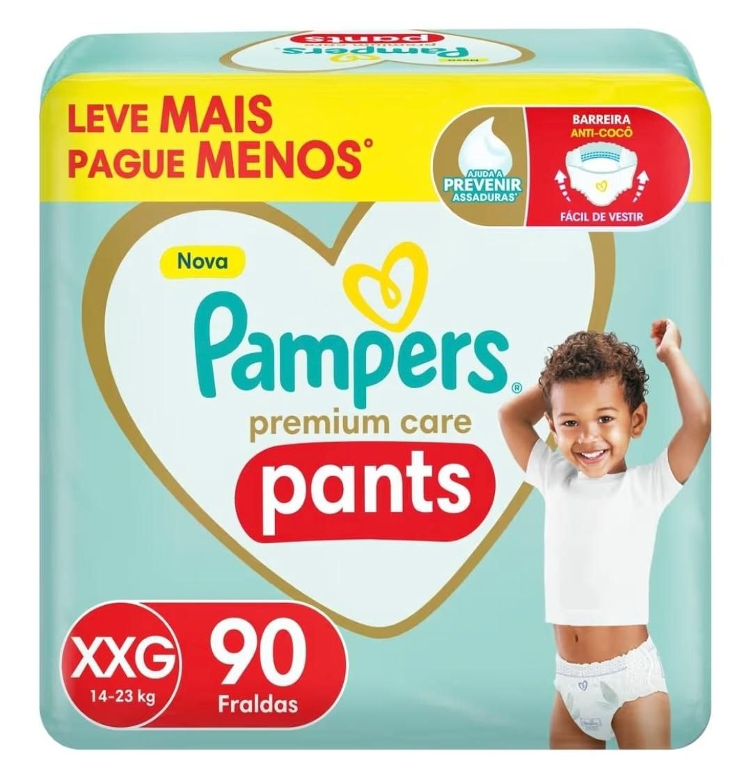 Fralda Pampers Pants Premium Care XXG com 90