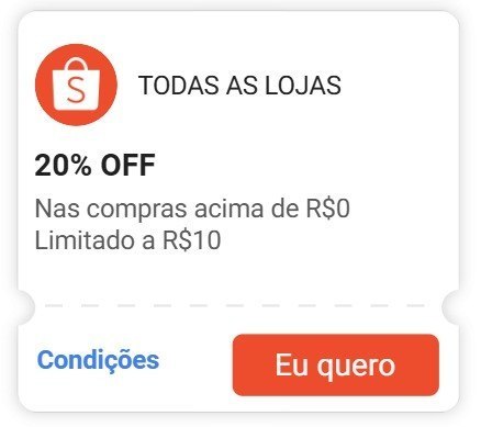 🚨 CUPOM SHOPEE