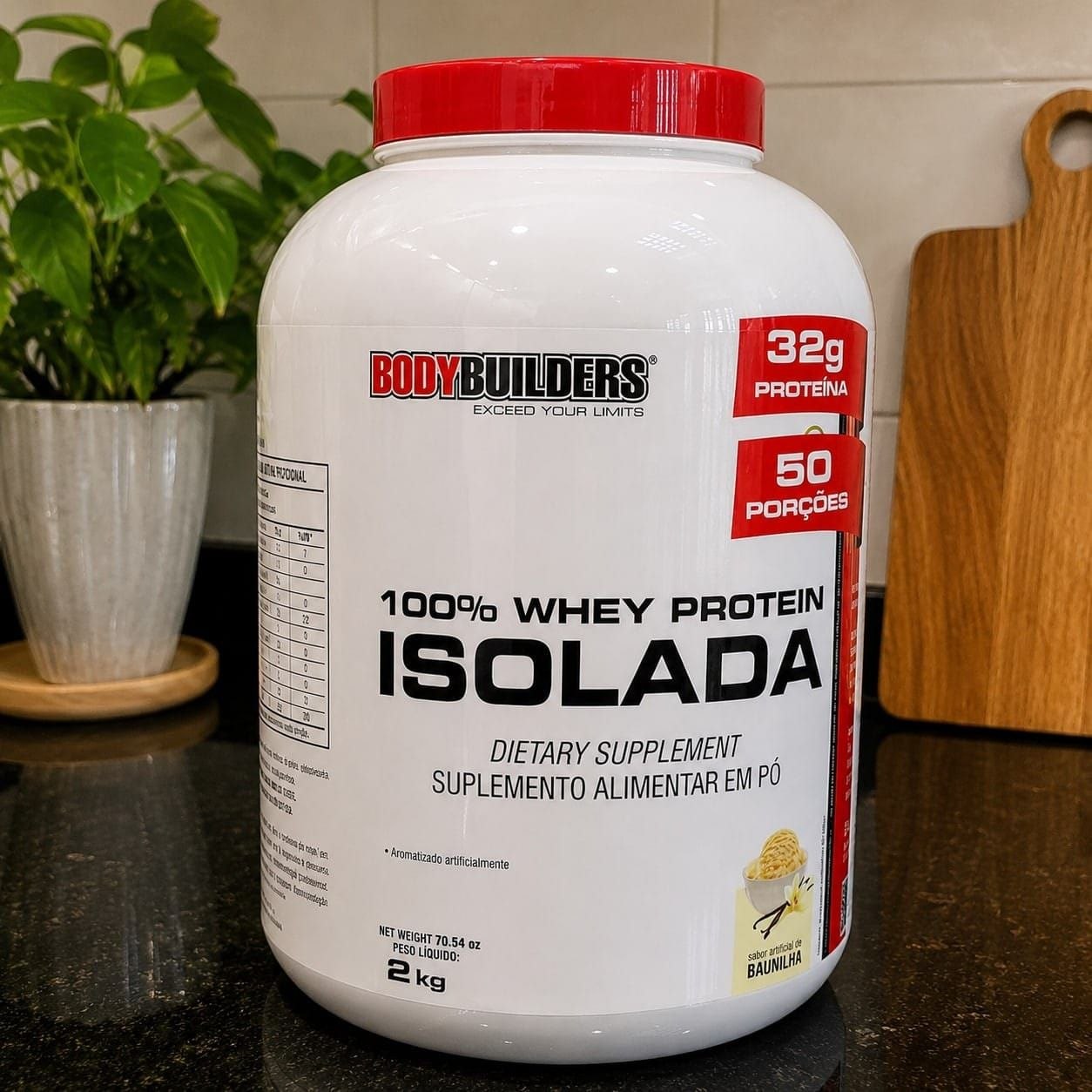 Whey Protein 100% Isolada Baunilha 2kg - Bodybuilders