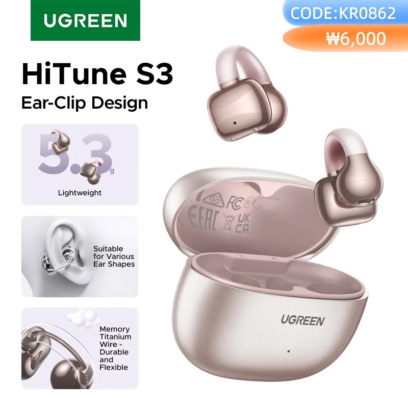 🎧 Fone UGREEN HiTune S3 Open Ear Bluetooth 5.4