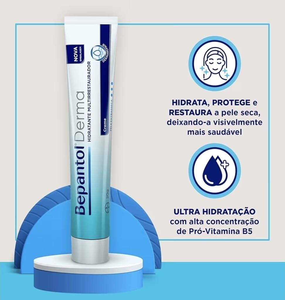 Bepantol Derma Hidratante Multirrestaurador para Pele Seca 20g