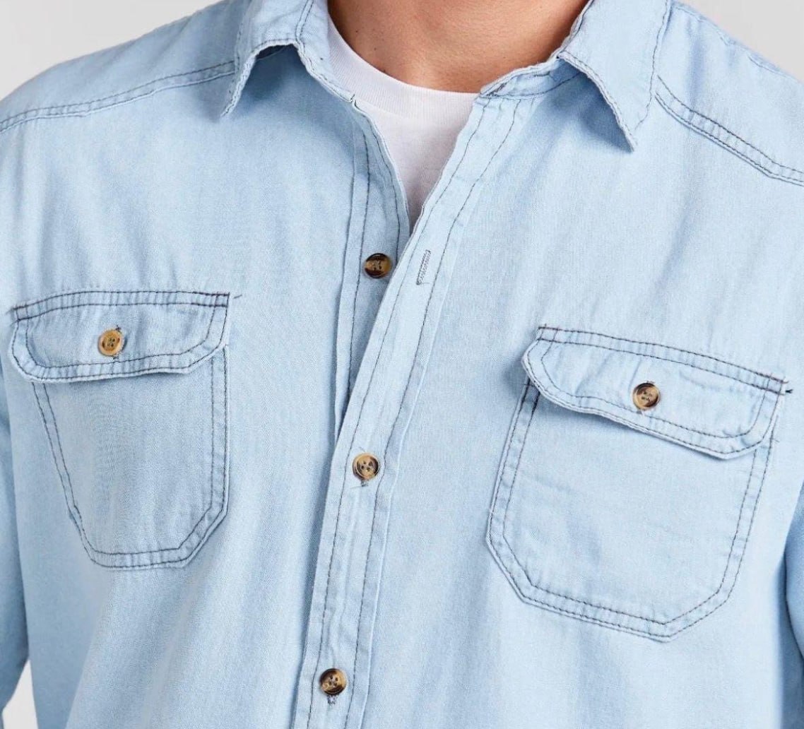 CAMISA JEANS PRA VOCÊ FICAR "NO FIT" E NÃO NO "FAT"! 😜