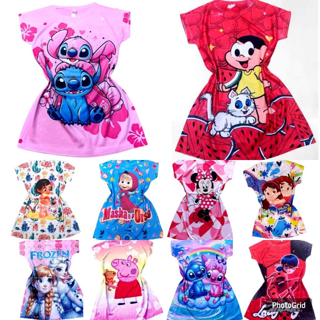 🛍️ Vestido de Menina Infantil - ENVIO IMEDIATO