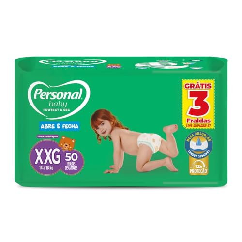 🛍️ Personal Fralda Soft & Protect Hiper XXG, 50 Unidades