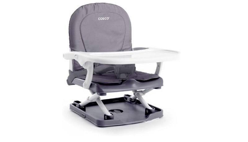 🫧  Cosco Kids, Cadeira de Refeição Portátil Pop, Cinza