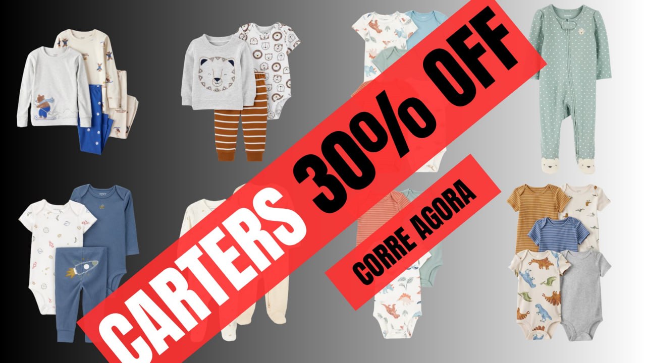 🔴 CARTER’S COM 30% OFF NA RIACHUELO 💰
