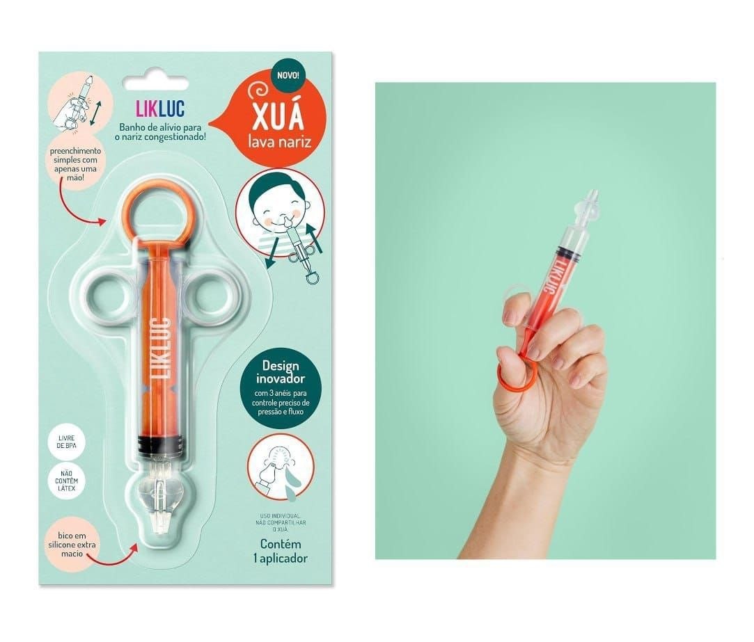 Likluc Xuá Lava Nariz - Seringa inteligente para lavagem nasal