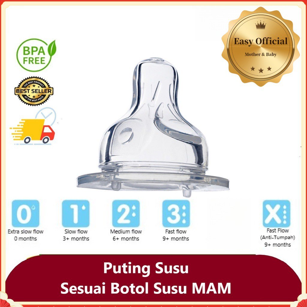 🛍️ compre 5 grátis1  ！！！Colocando Para MAM Garrafa Do Mesmo Estilo Mamilo Largo 52mm Teti