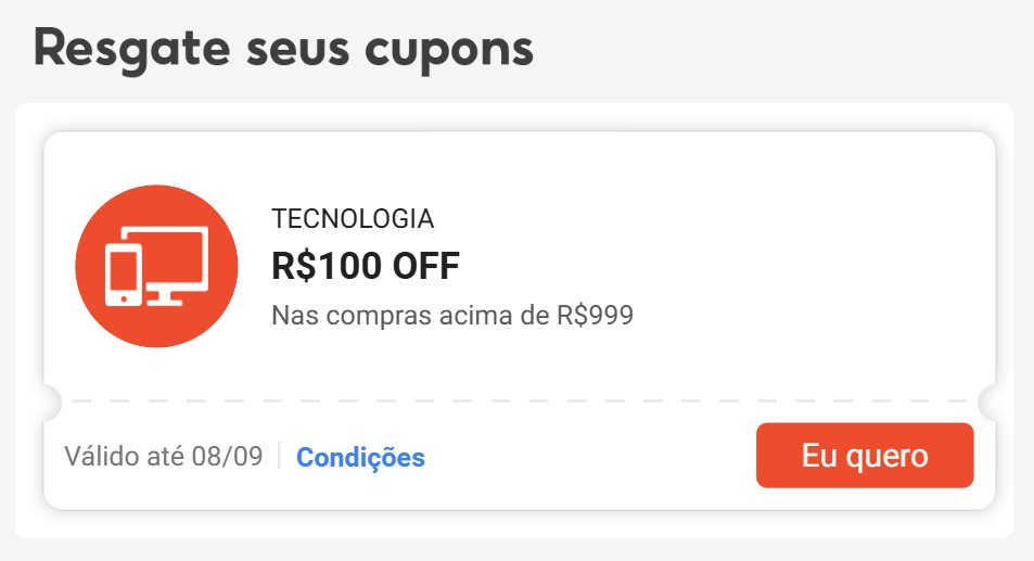 🚨 CUPOM EM TECH DA SHOPEE